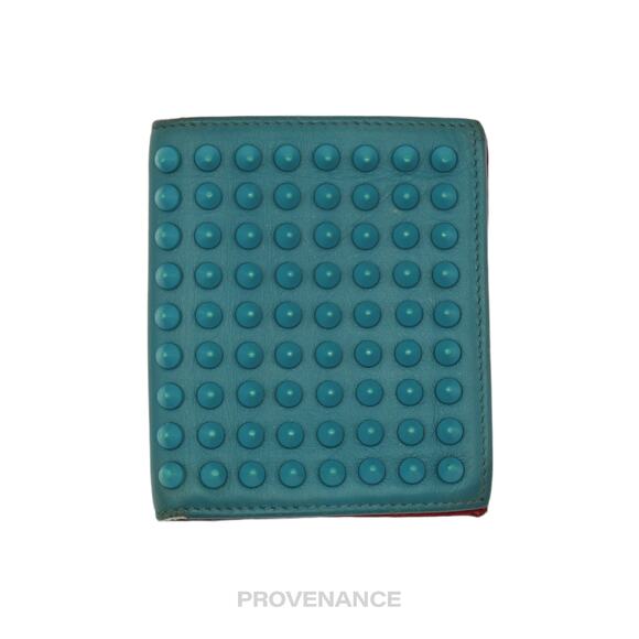 Christian Louboutin Handbags - 🔴 Christian Louboutin Spike Card Wallet - Turquoise